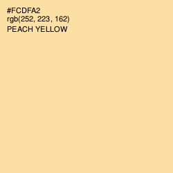 #FCDFA2 - Peach Yellow Color Image